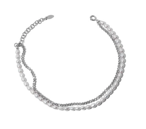 Diamonds & Pearls Necklace